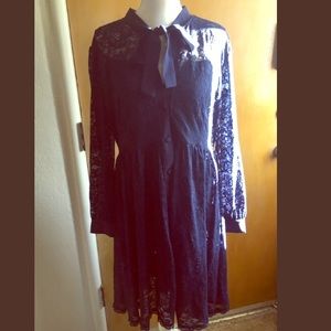 “ Retro “ Navy blue, lace dress. Only worn once!